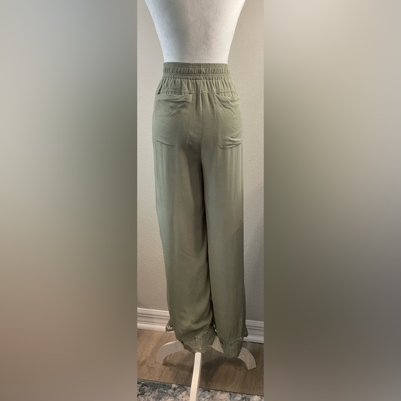 Democracy Sage Wide Leg Pants with Lace Hem - Picture 7 of 10